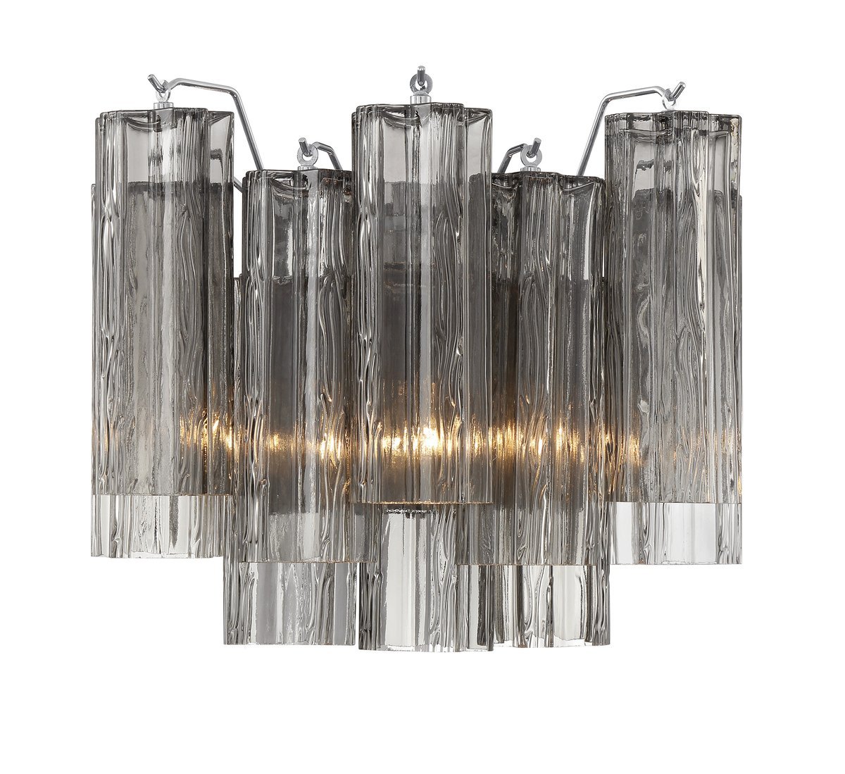 Ravo wandlamp Tronchi Glasbuis Gelaagd Amber Modern