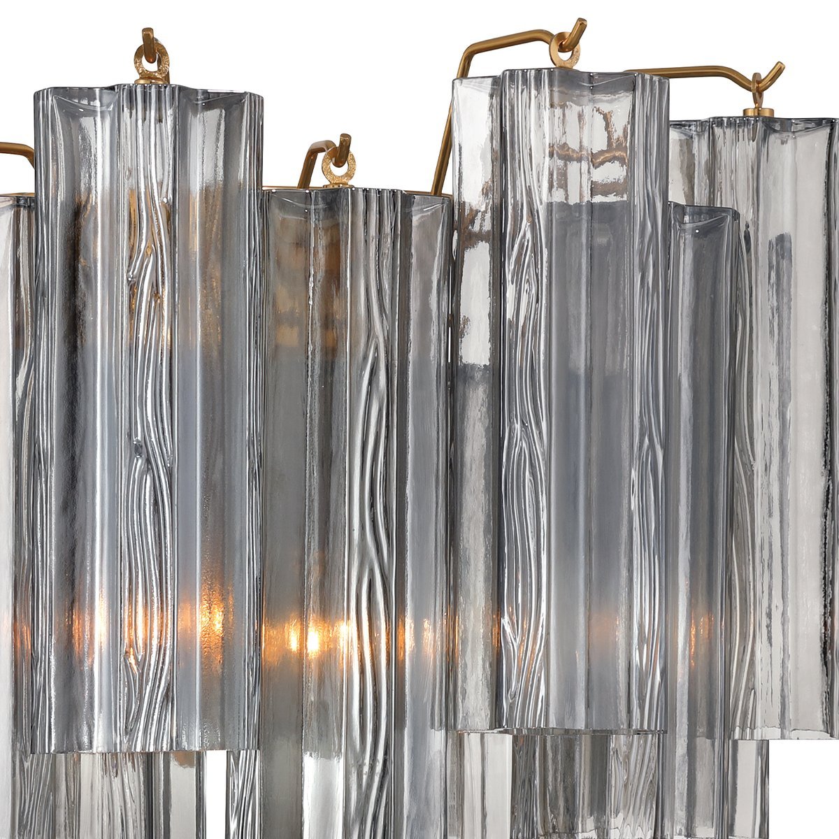 Ravo wandlamp Tronchi Glasbuis Gelaagd Amber Modern