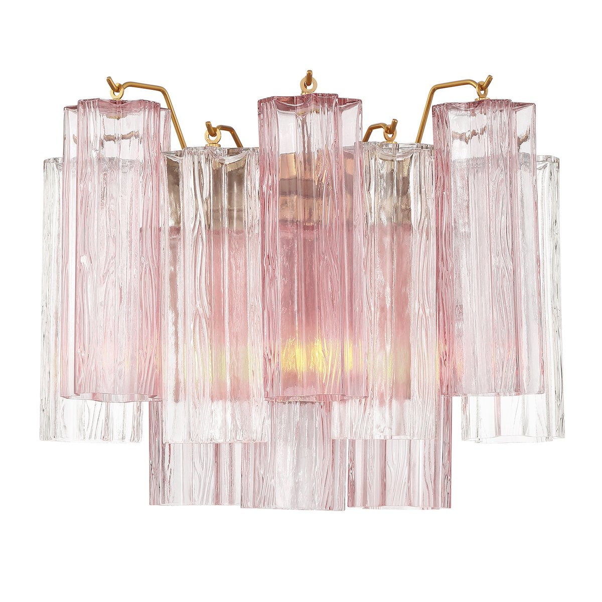 Ravo wandlamp Tronchi Glasbuis Gelaagd Amber Modern