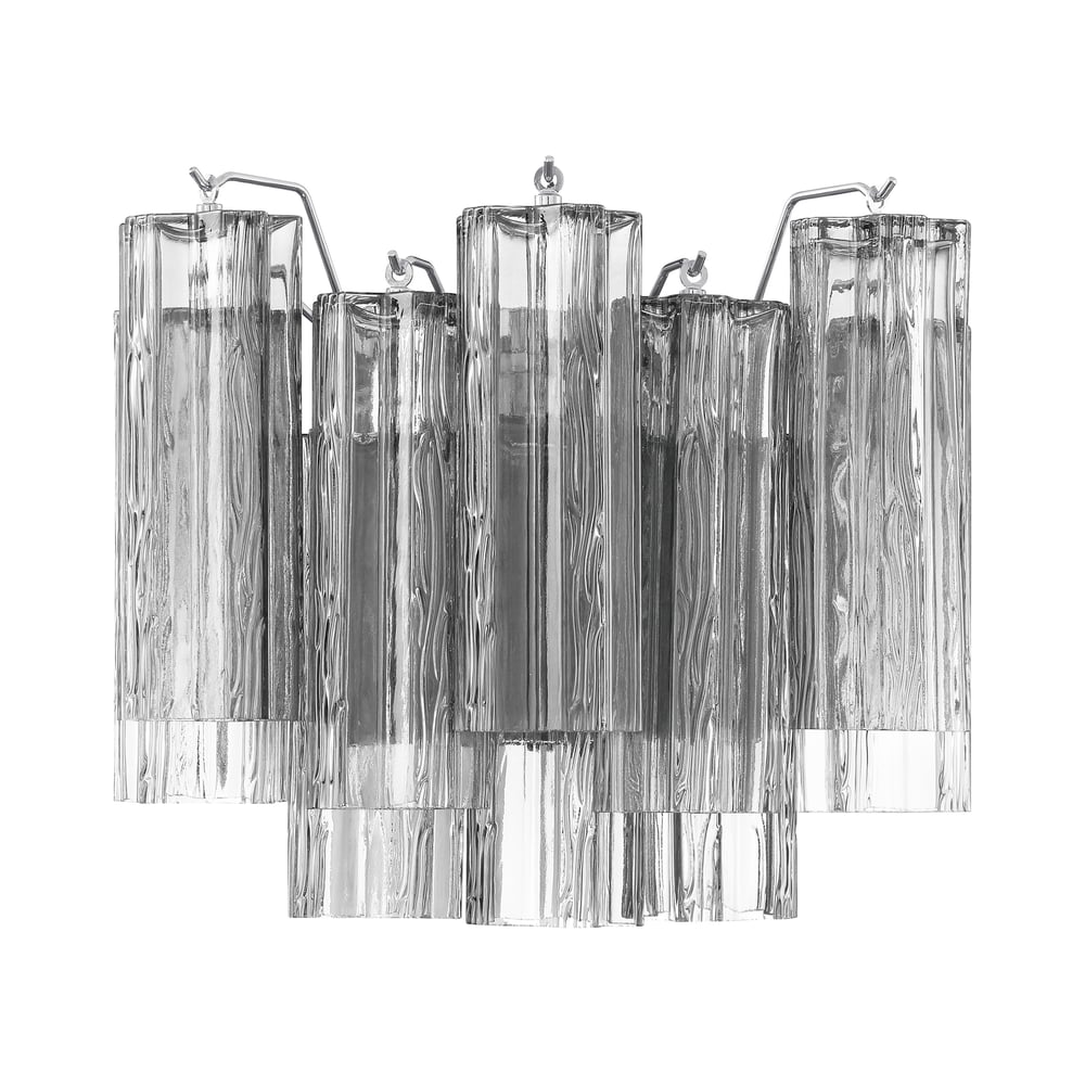 Ravo wandlamp Tronchi Glasbuis Gelaagd Amber Modern