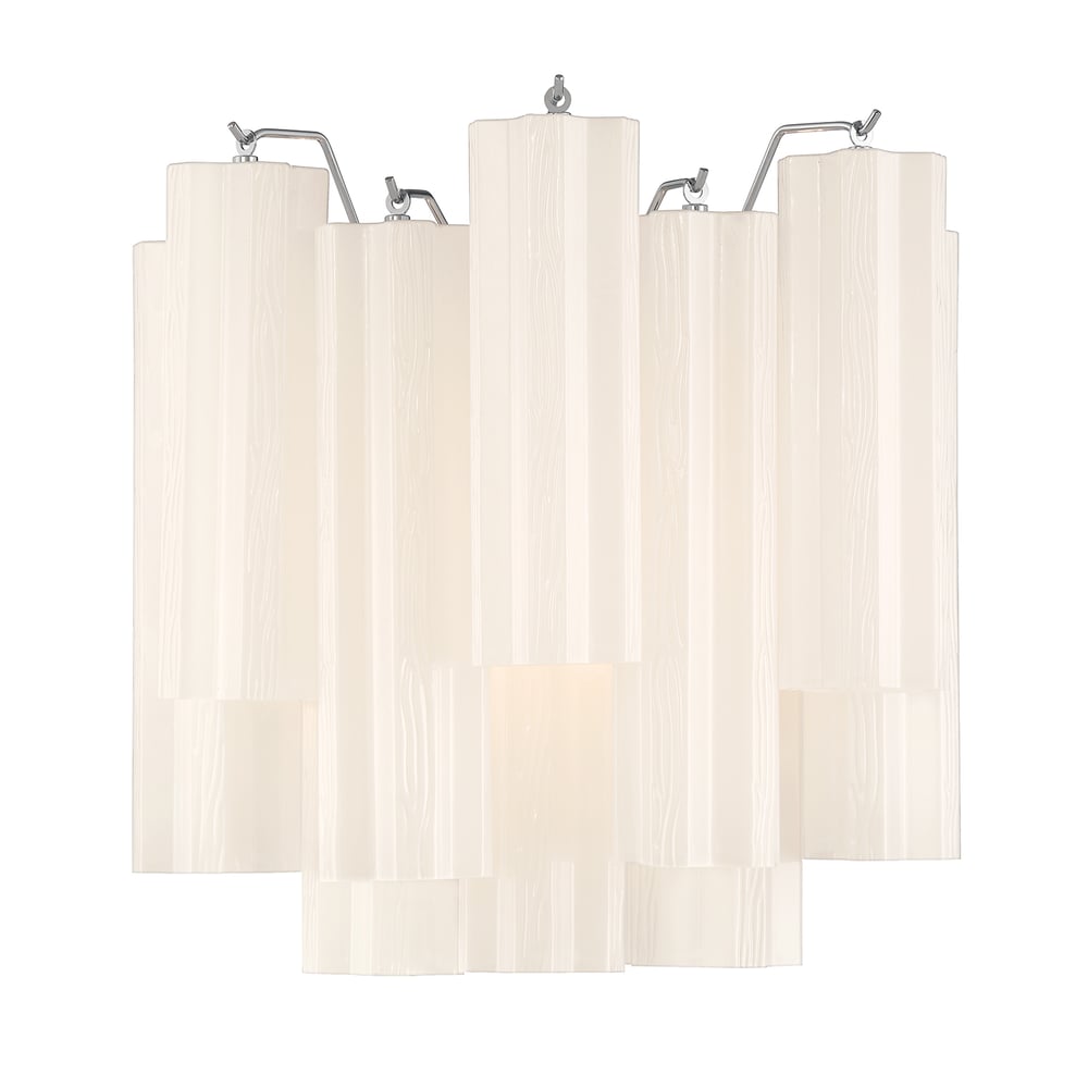 Ravo wandlamp Tronchi Glasbuis Gelaagd Amber Modern