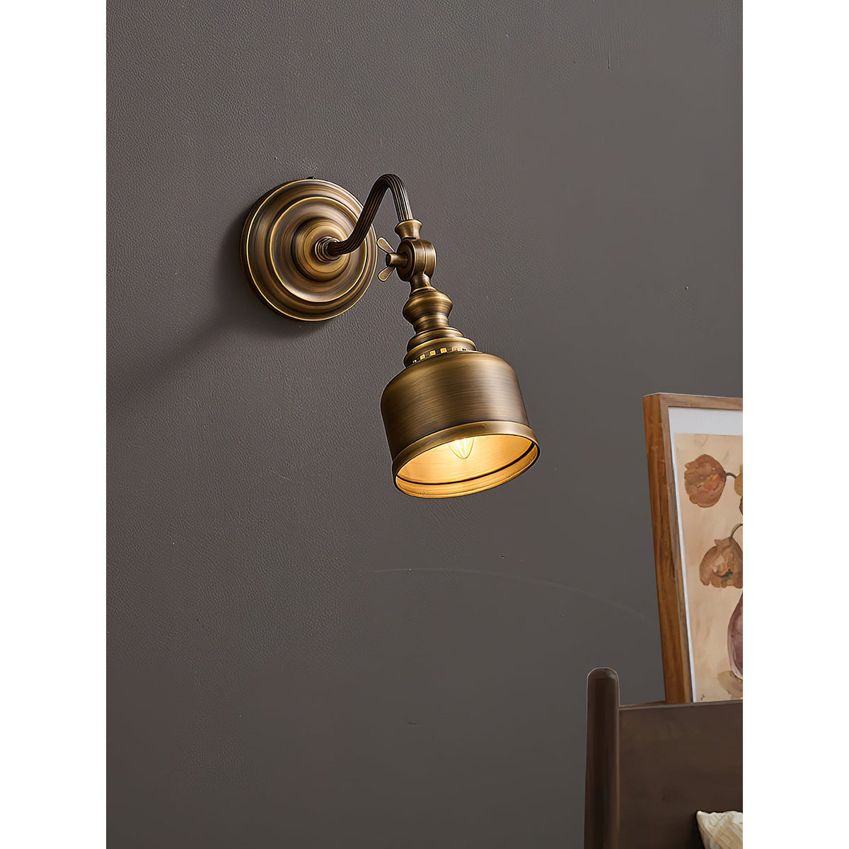 Orelelenne Gooseneck wandlamp