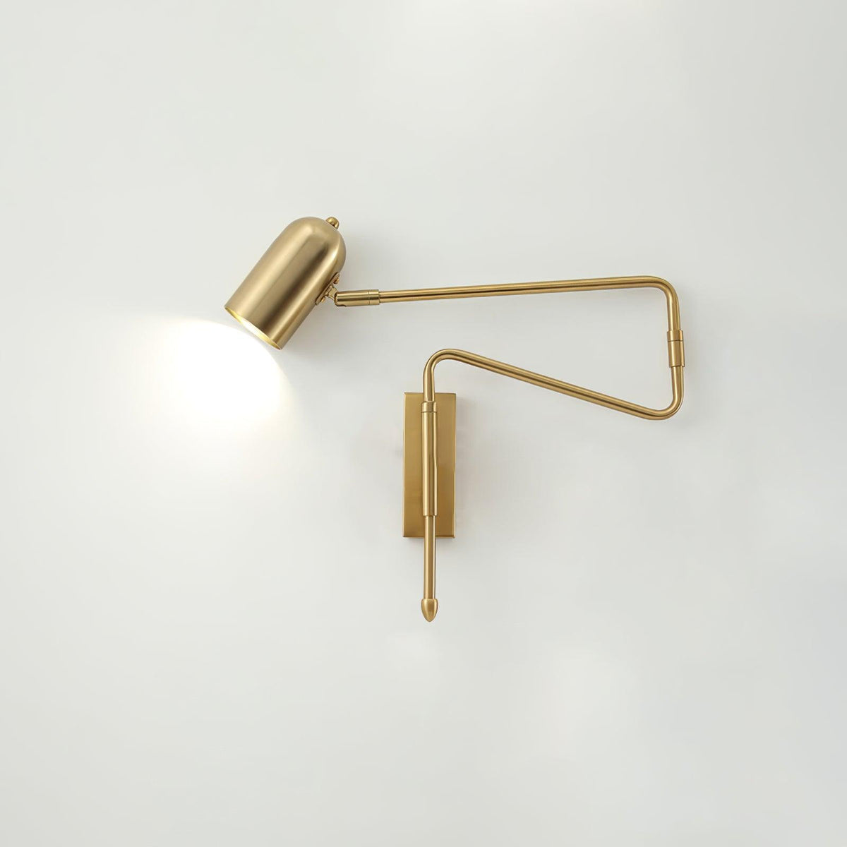 Nox verstelbare arm wandlamp met stekker