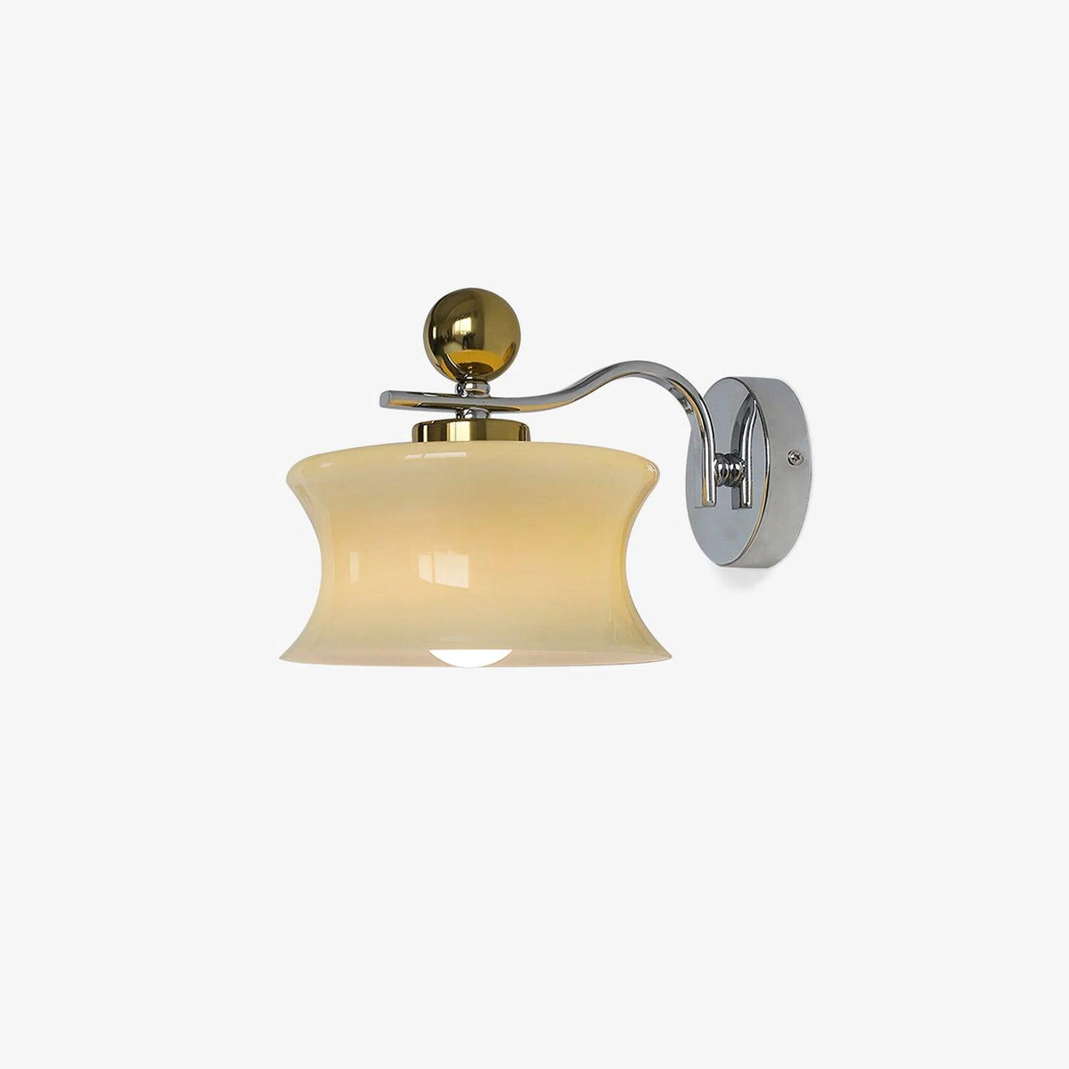 Blux Noordse kunst wandlamp met glazen kap