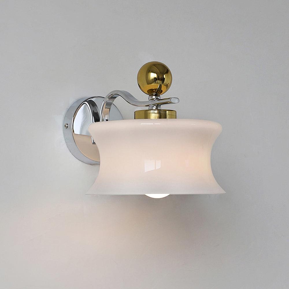 Blux Noordse kunst wandlamp met glazen kap