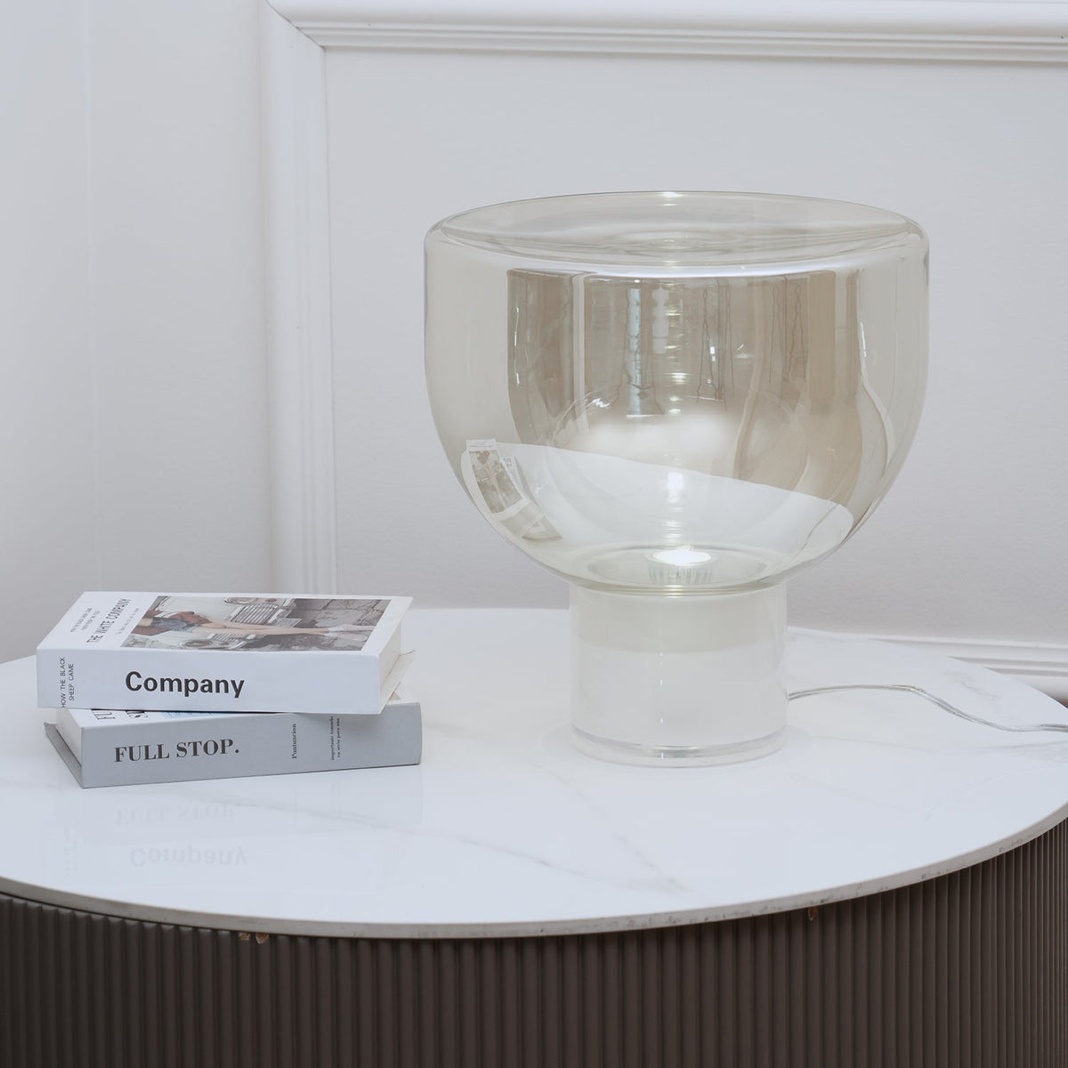 Cavm elegante tafellamp van glas
