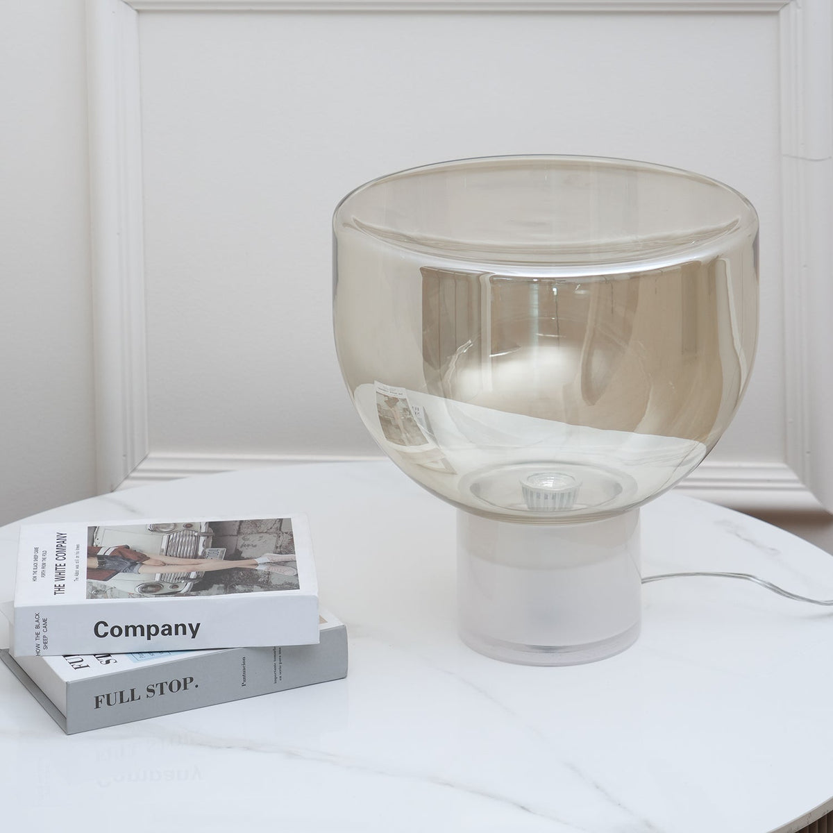 Cavm elegante tafellamp van glas