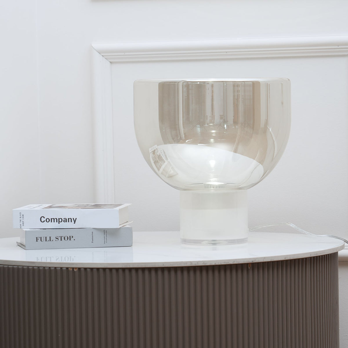 Cavm elegante tafellamp van glas