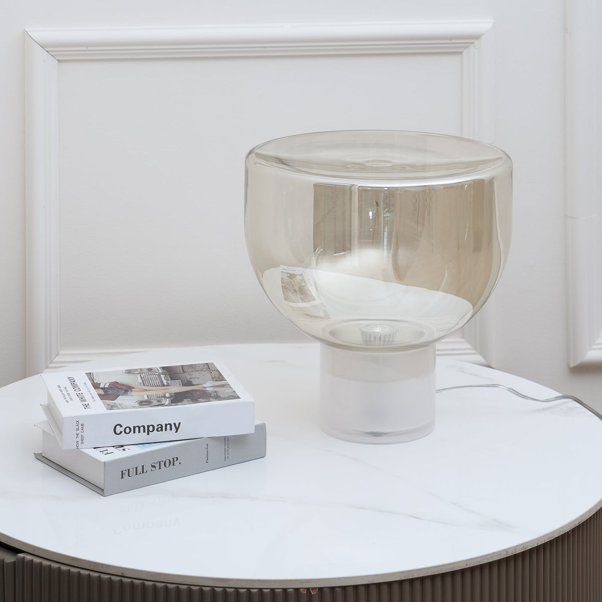 Cavm elegante tafellamp van glas