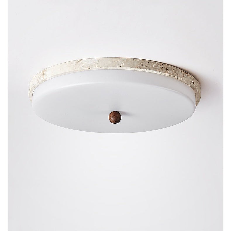 Aeon travertin Orb plafondlamp