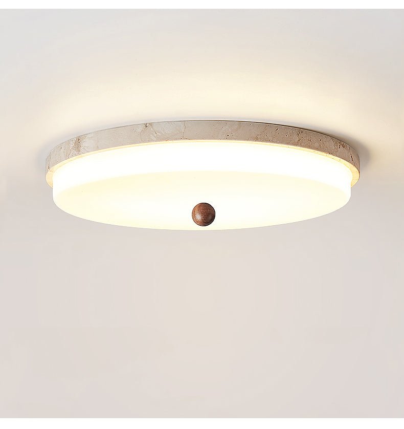 Aeon travertin Orb plafondlamp