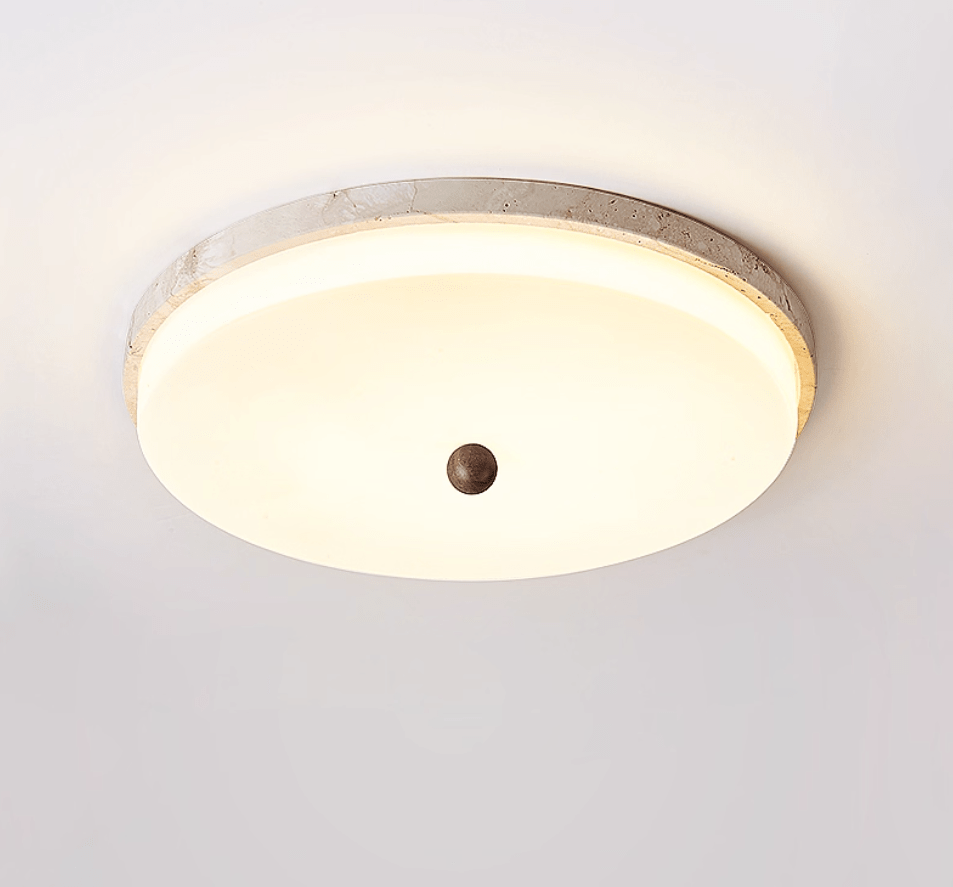 Aeon travertin Orb plafondlamp