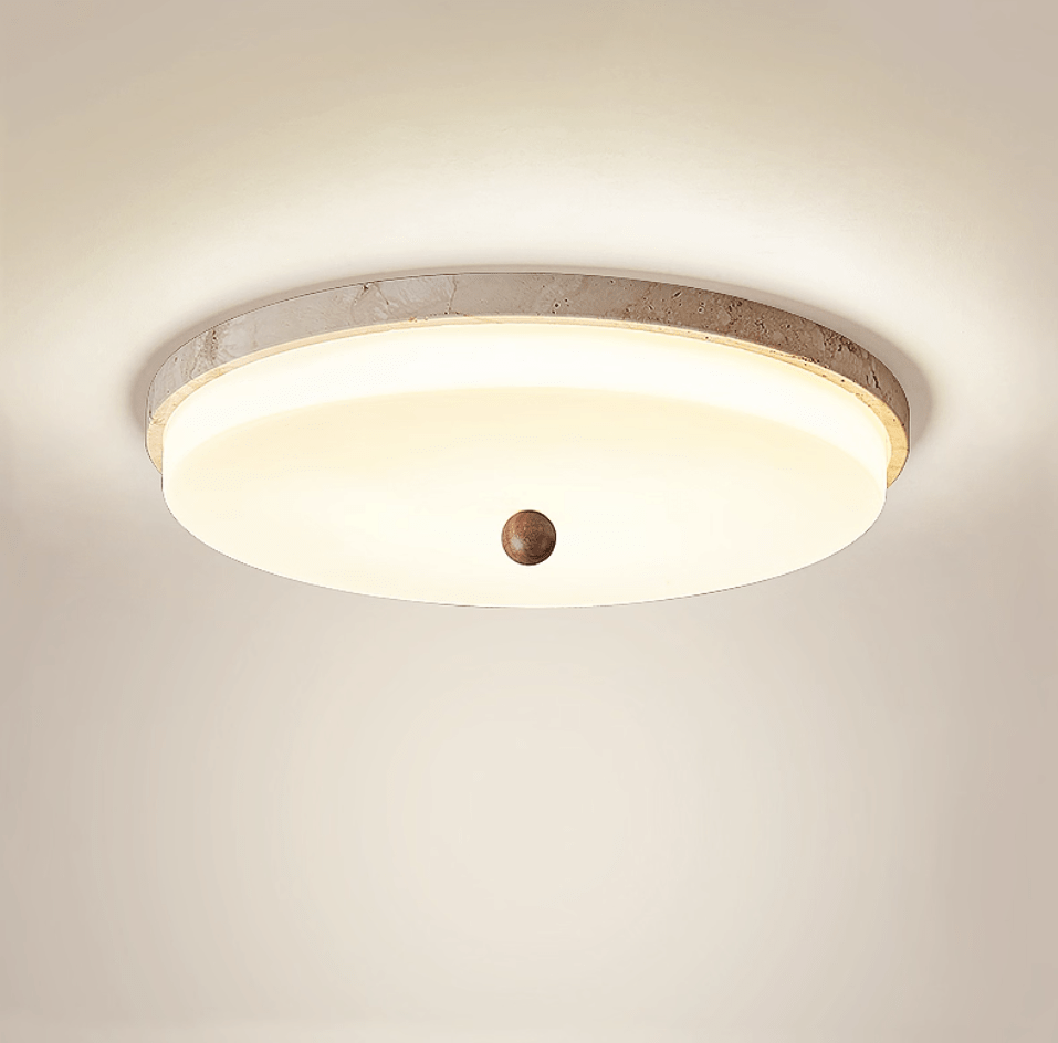 Aeon travertin Orb plafondlamp