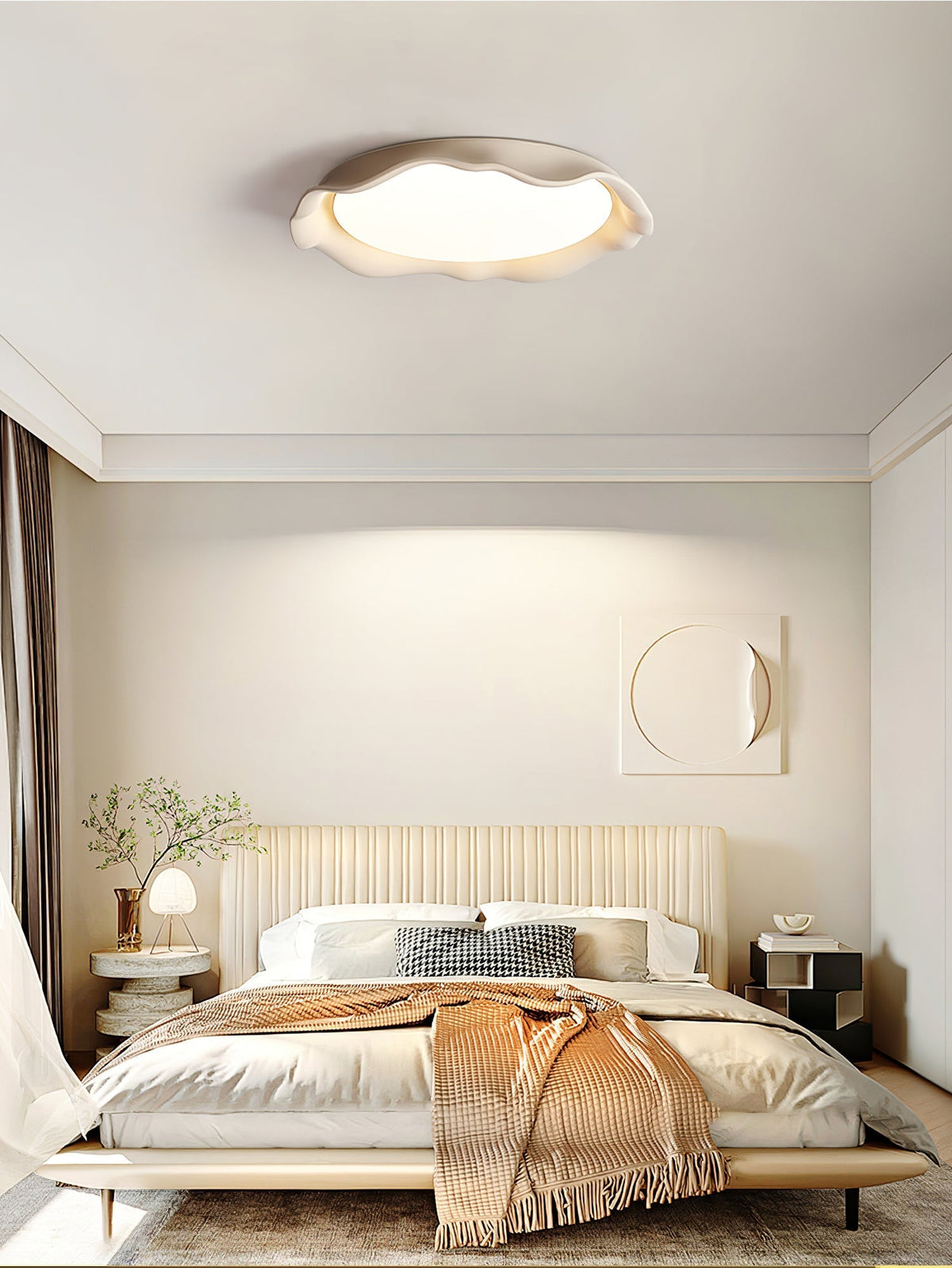Idoraris moderne minimalistische plafondlamp van microcement