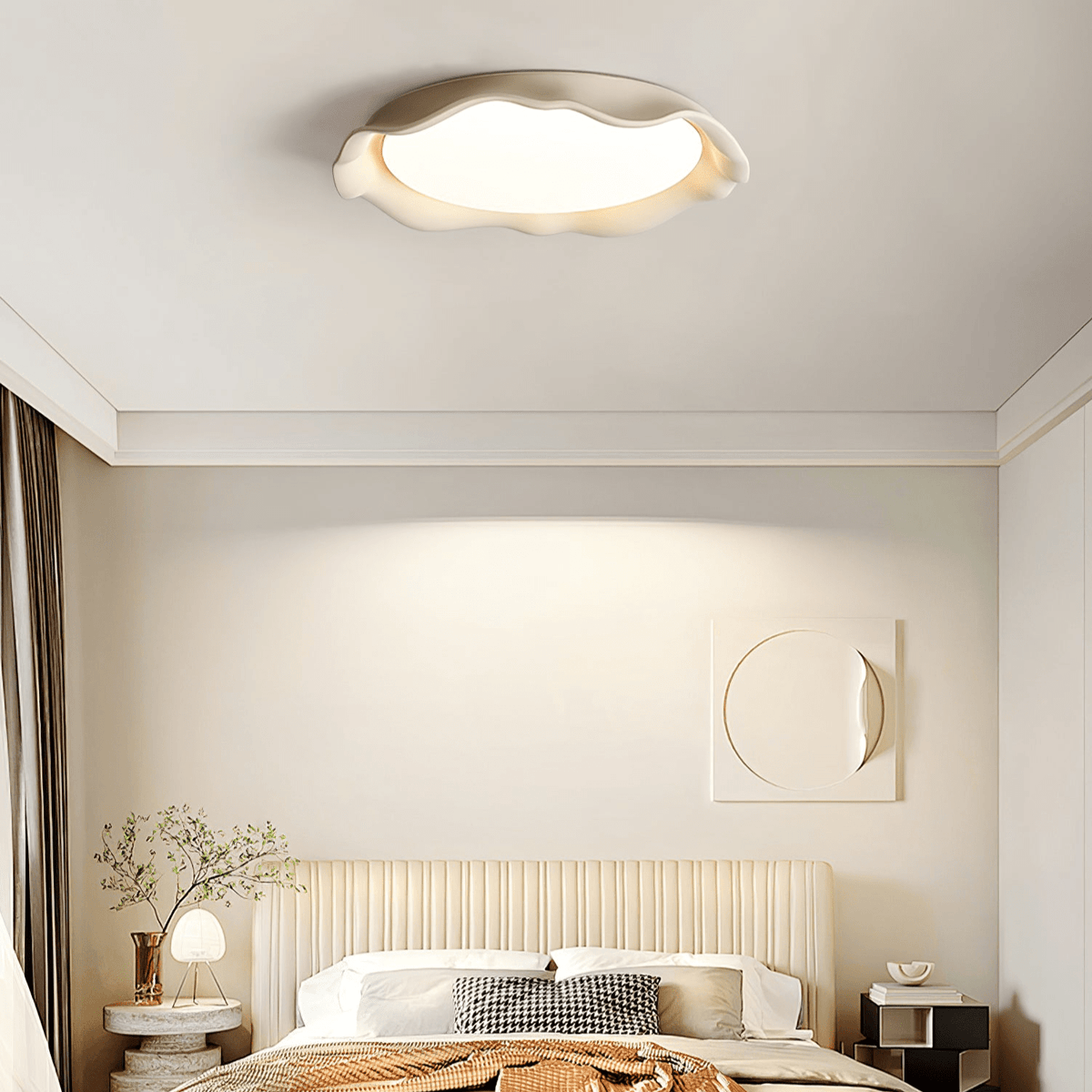 Idoraris moderne minimalistische plafondlamp van microcement