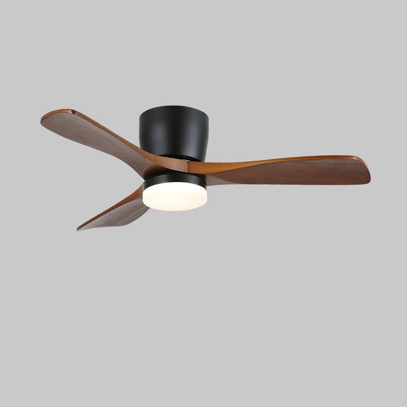 Brinor minimalistisch houten plafondventilator met verlichting