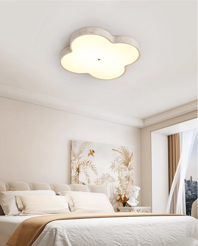 Nuvérin Aethel Cloud travertin plafondlamp