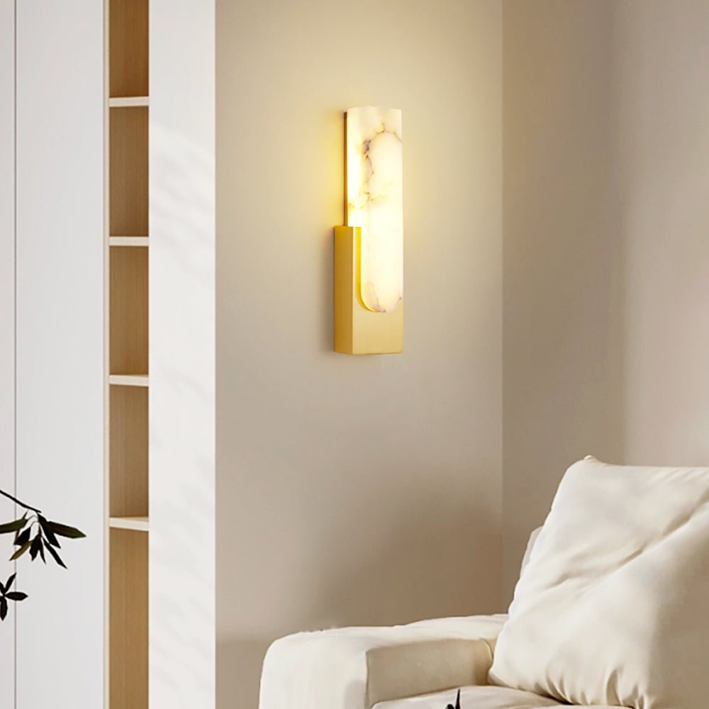 Xaldy wandlamp van albast