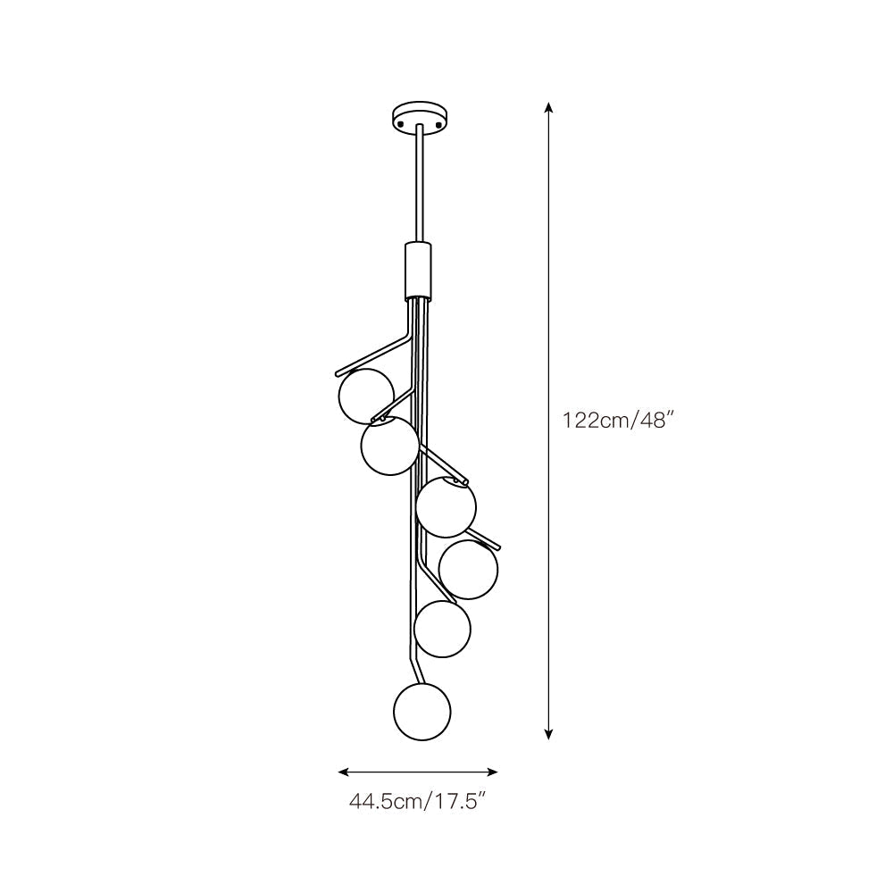 Ageet Moderne minimalistische hanglamp van glas