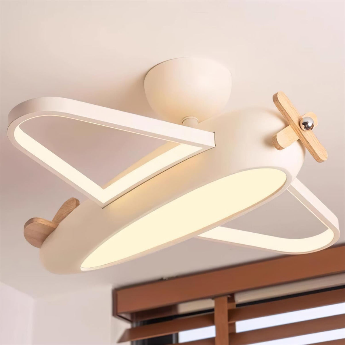 Sorin plafondlamp vliegtuig voor kinderkamer met speelse charme