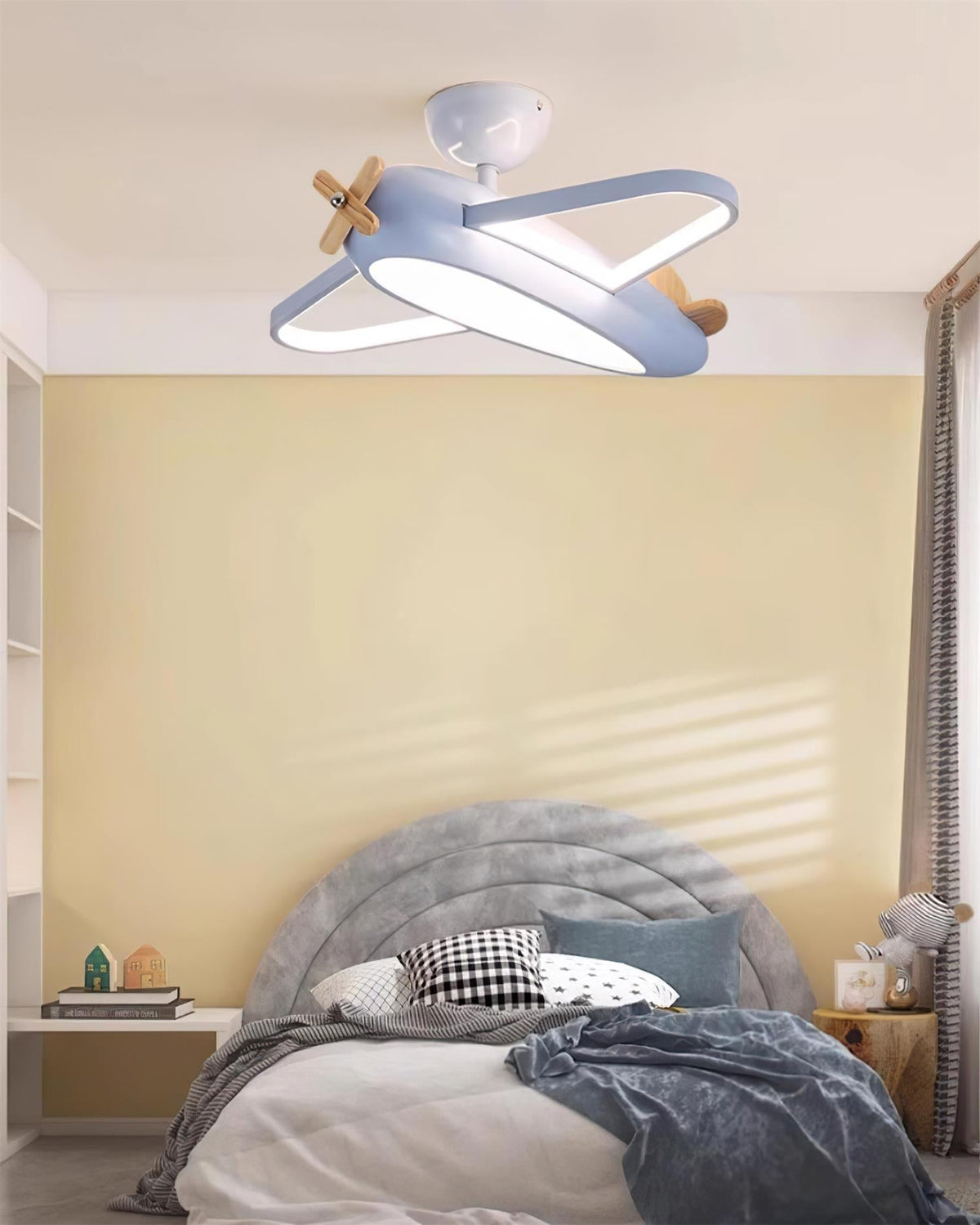 Sorin plafondlamp vliegtuig voor kinderkamer met speelse charme
