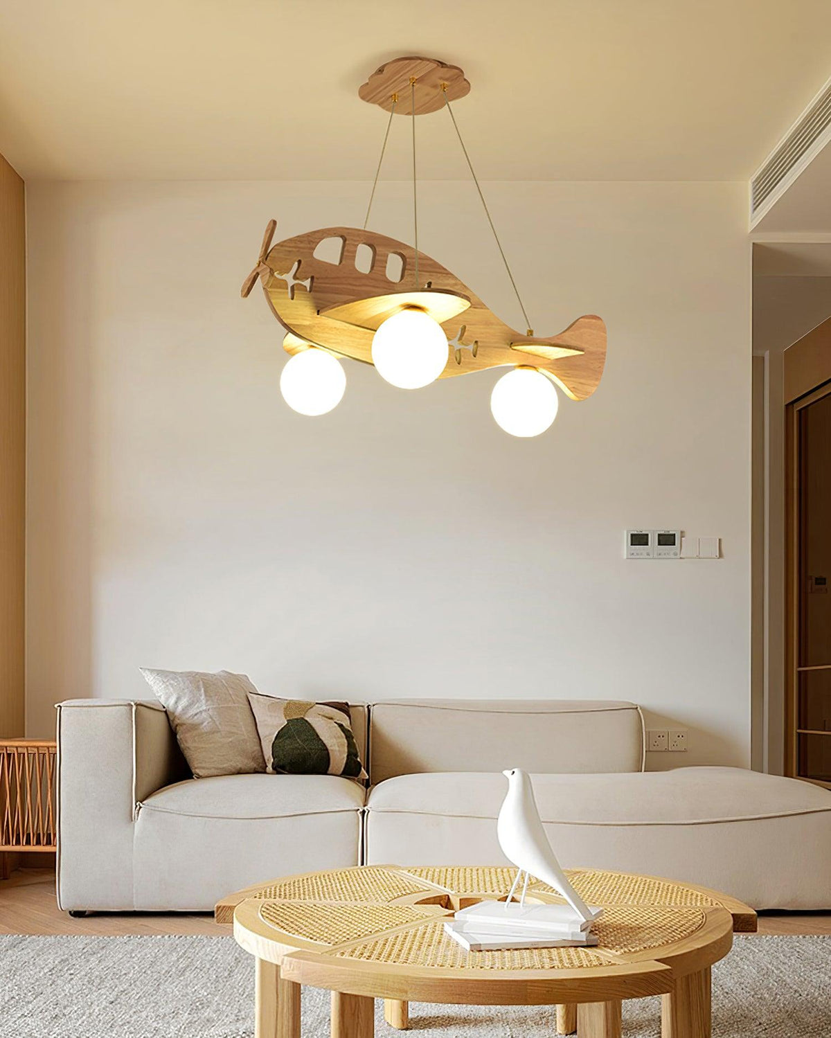 Aldenine Houten Kunstzinnige hanglamp