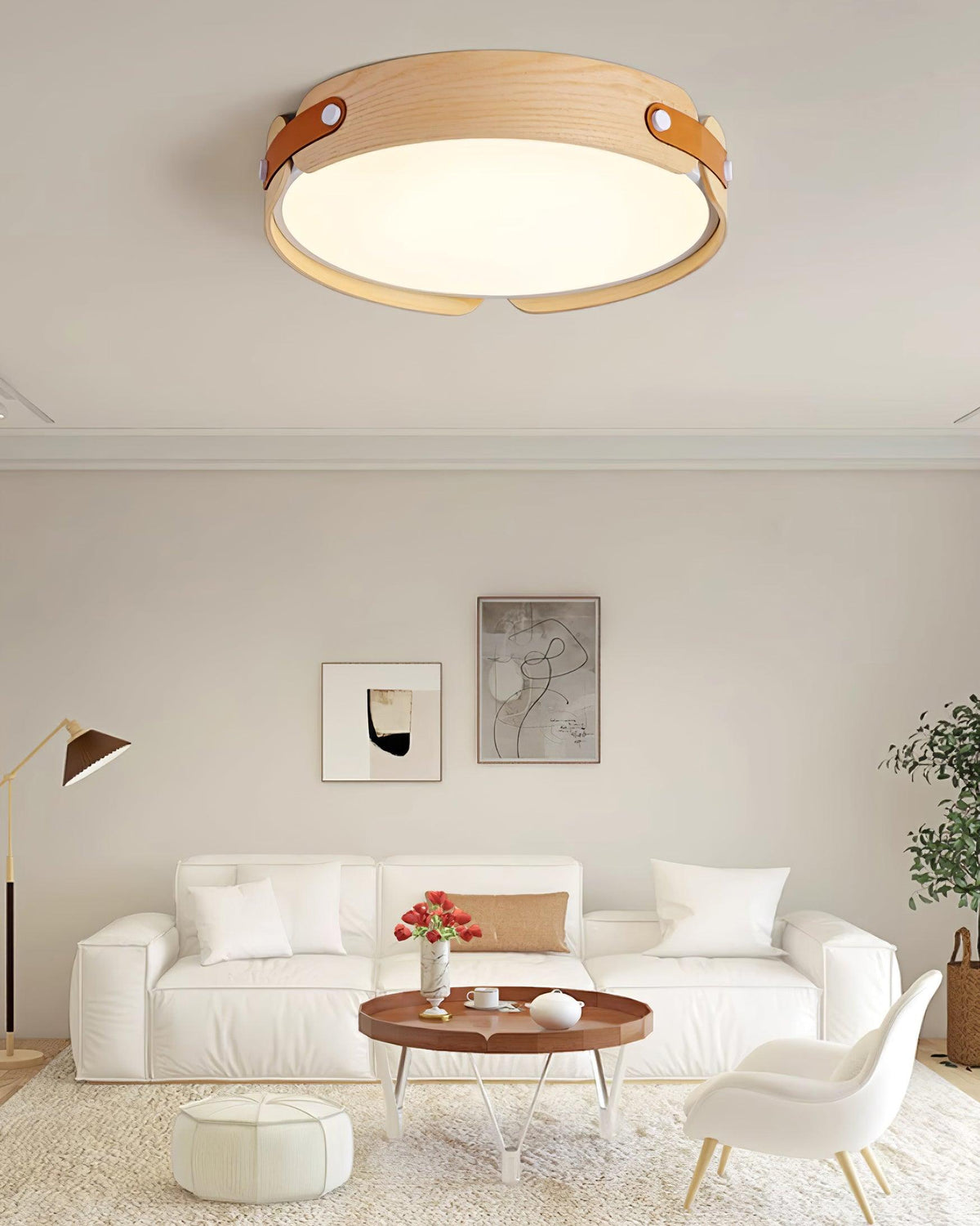 Sylarina Houten plafondlamp