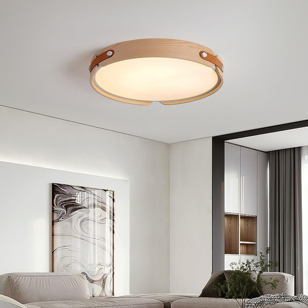 Sylarina Houten plafondlamp