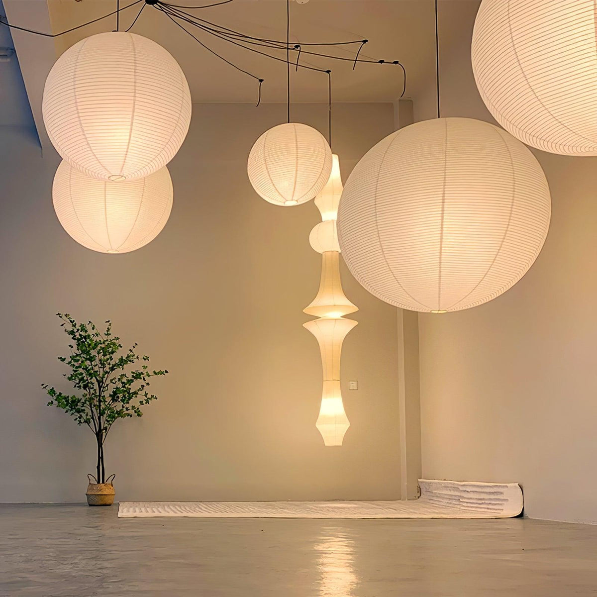 Kalemu Vintage hanglamp van muzelijn papier