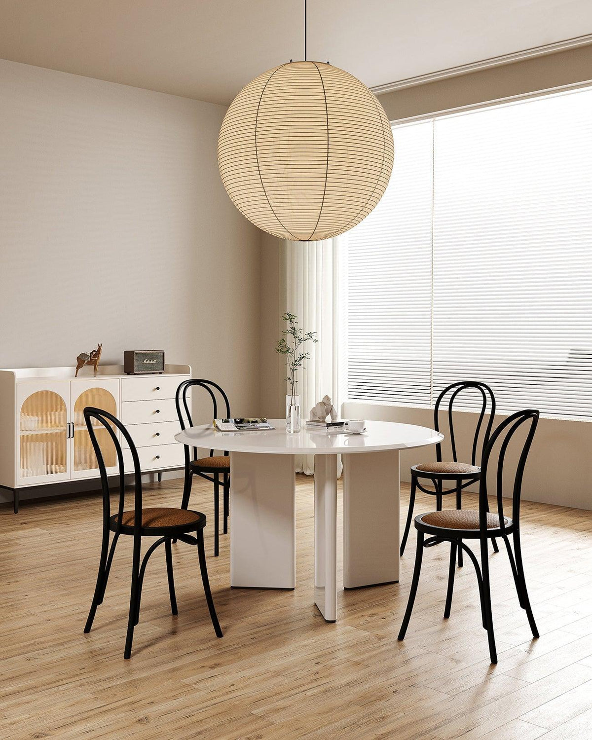Noveno hanglamp met Washi-papier rond