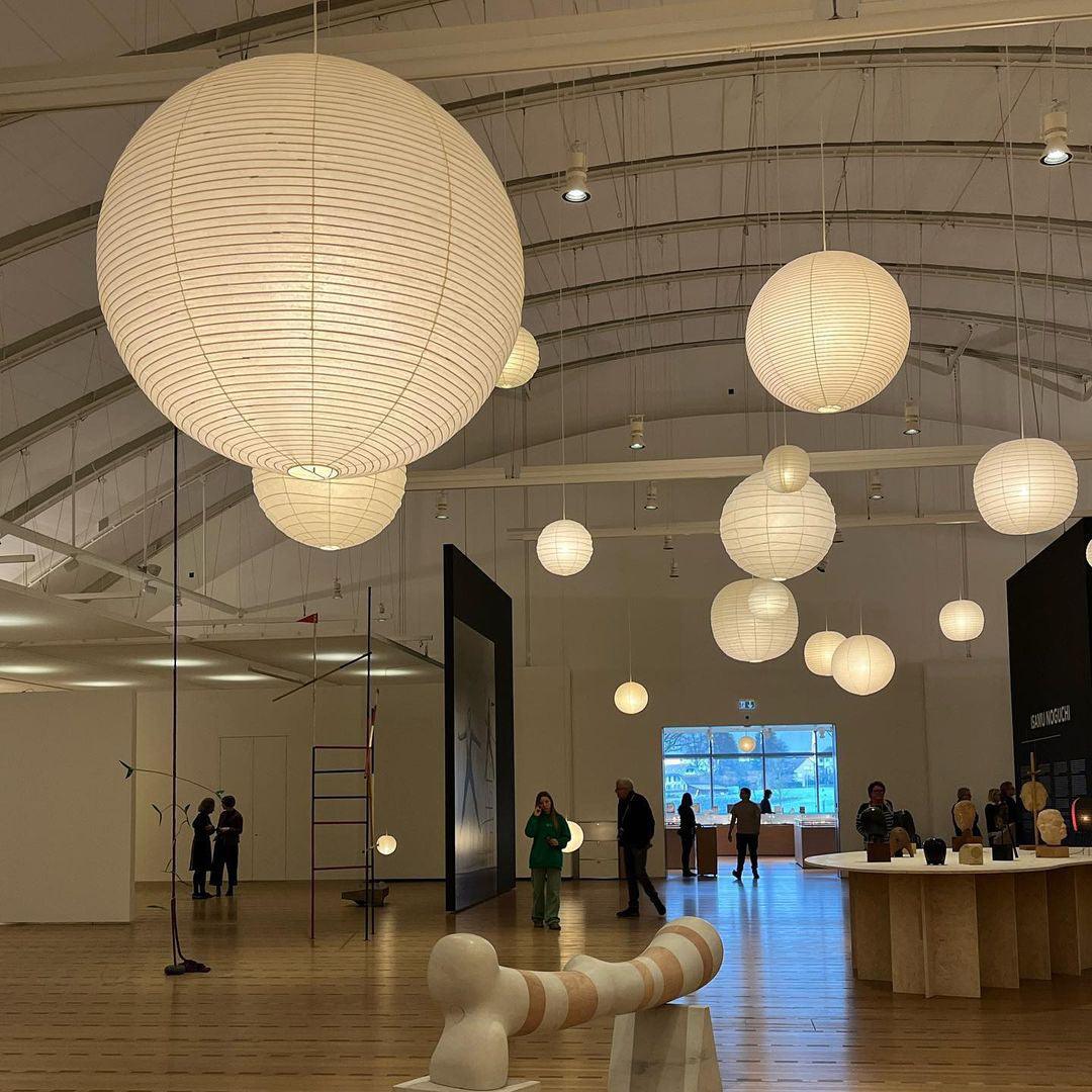 Noveno hanglamp met Washi-papier rond