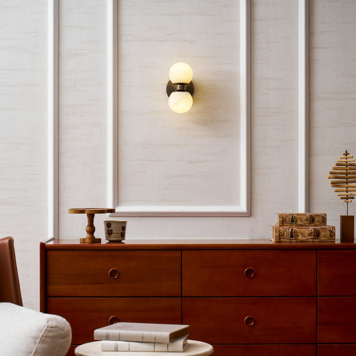Lumenor albast Celestia Orb wandlamp