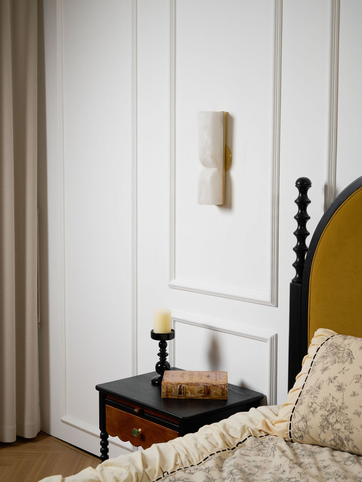 Niveelle Albast Rechthoekige wandlamp