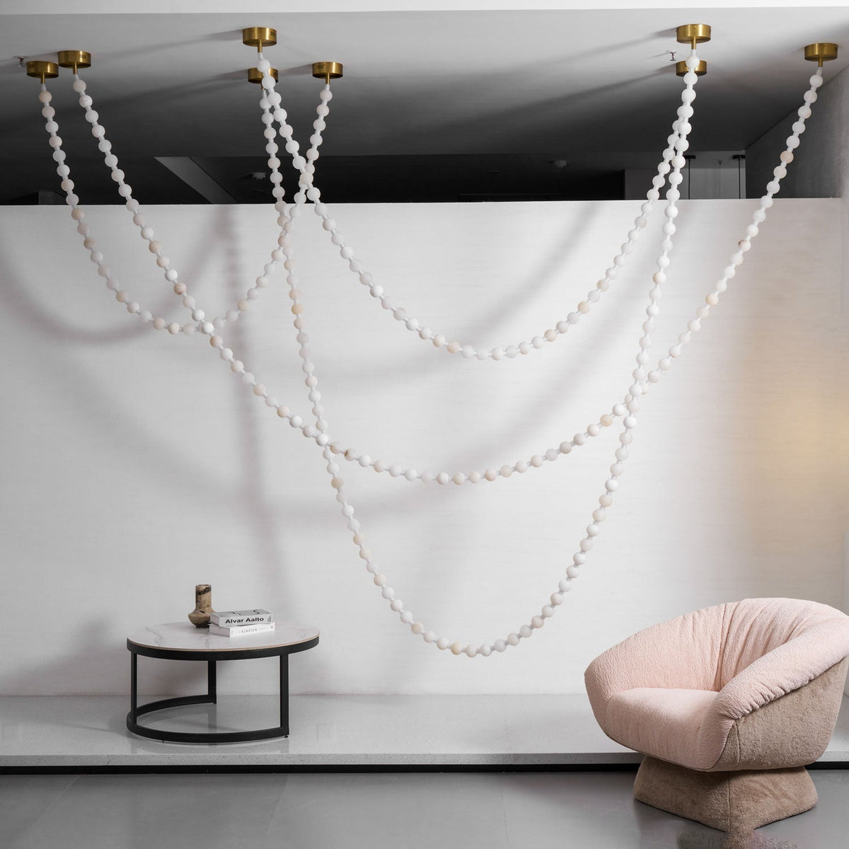 Grempt albast Pearl Necklace Kroonluchter