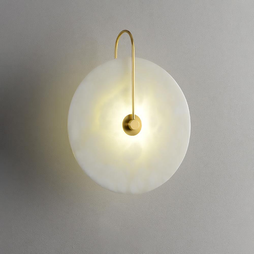 Albeenne albast bollen wandlamp