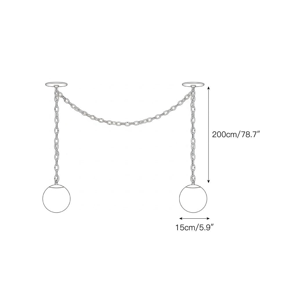 Marveil Albast Swag hanglamp