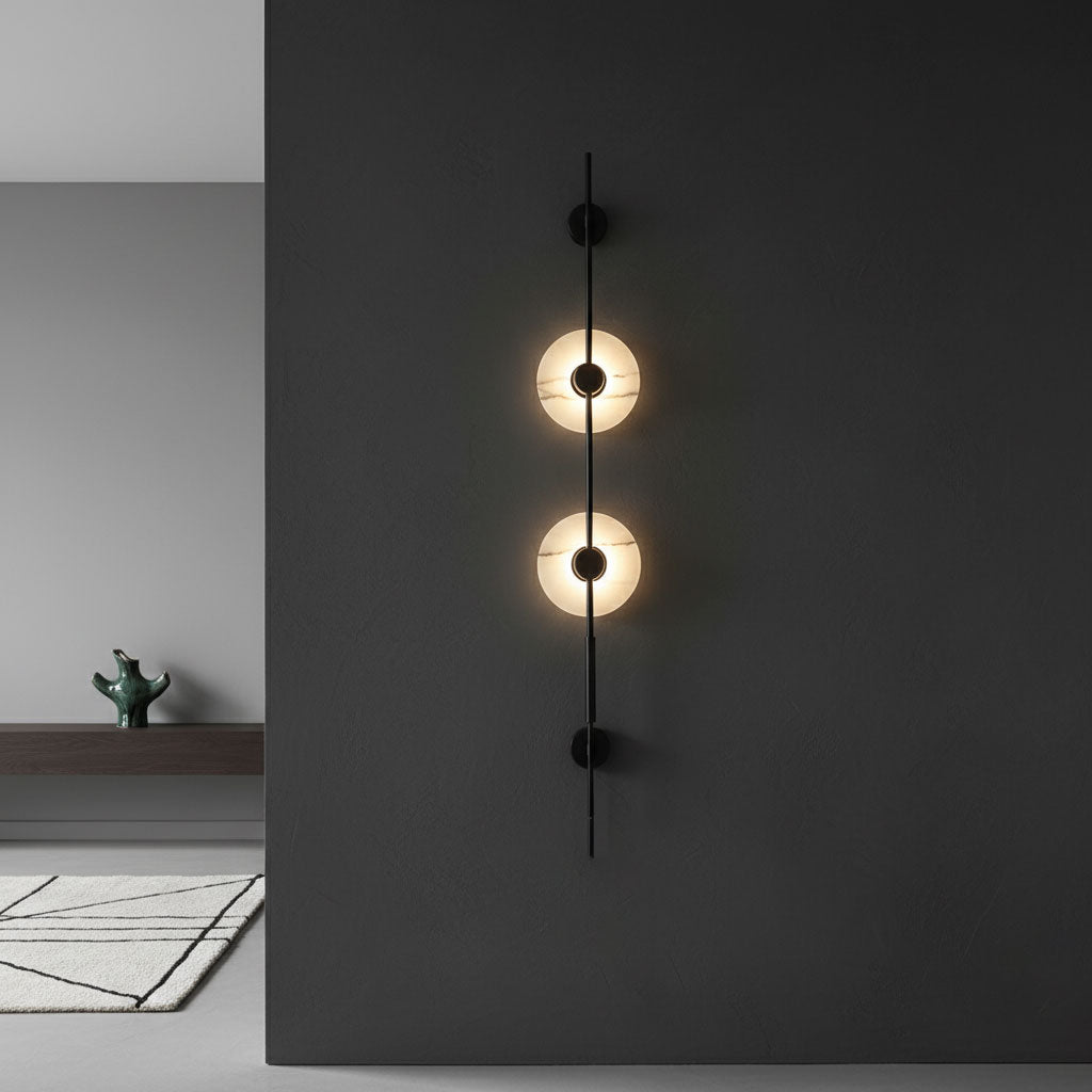 Neron albast verticale wandlamp
