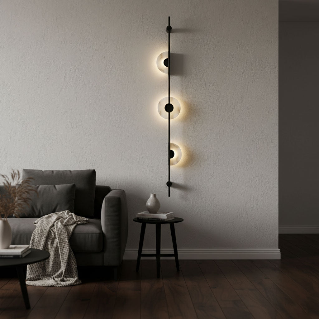 Neron albast verticale wandlamp