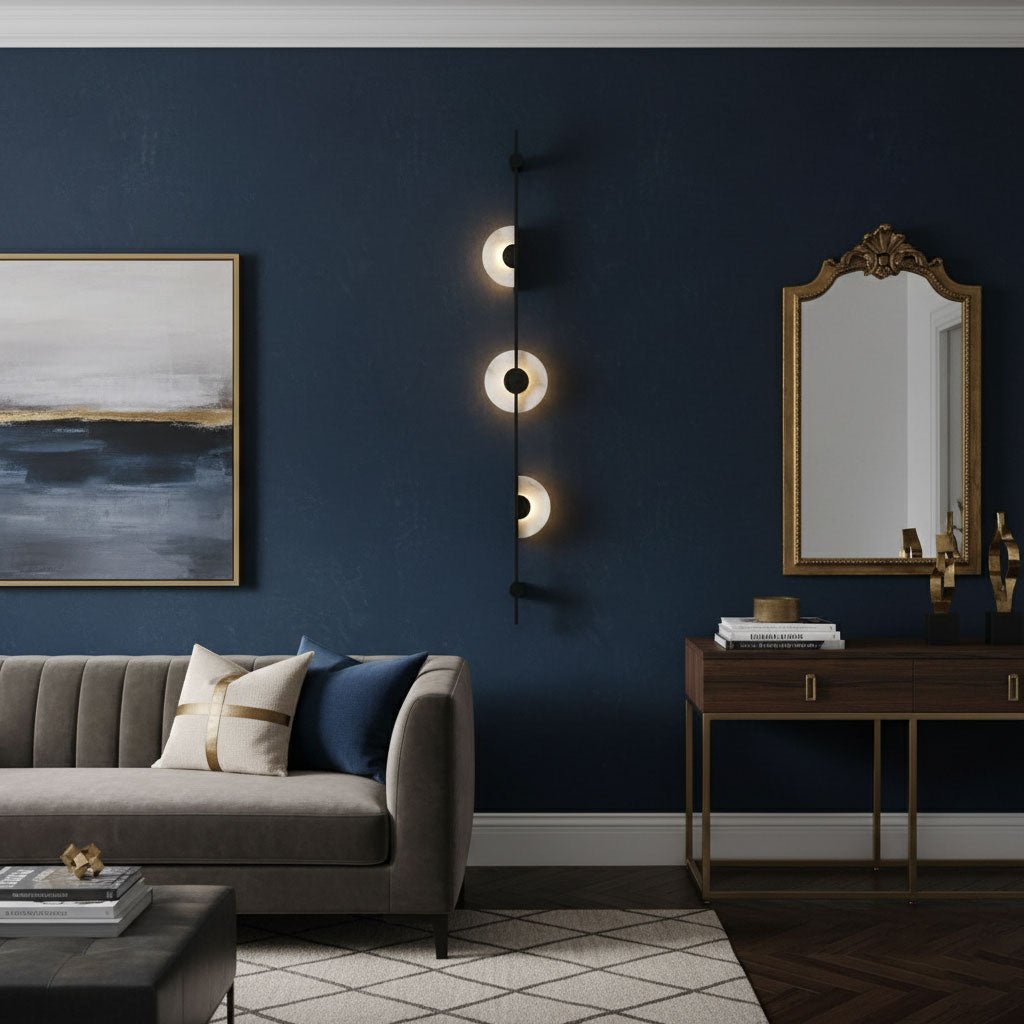 Neron albast verticale wandlamp