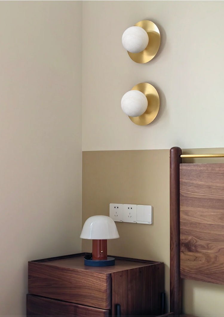Eirueria albasten wandlamp