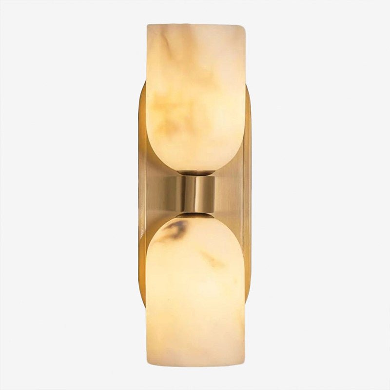 Albasten wandlamp met omhoog-omlaag licht