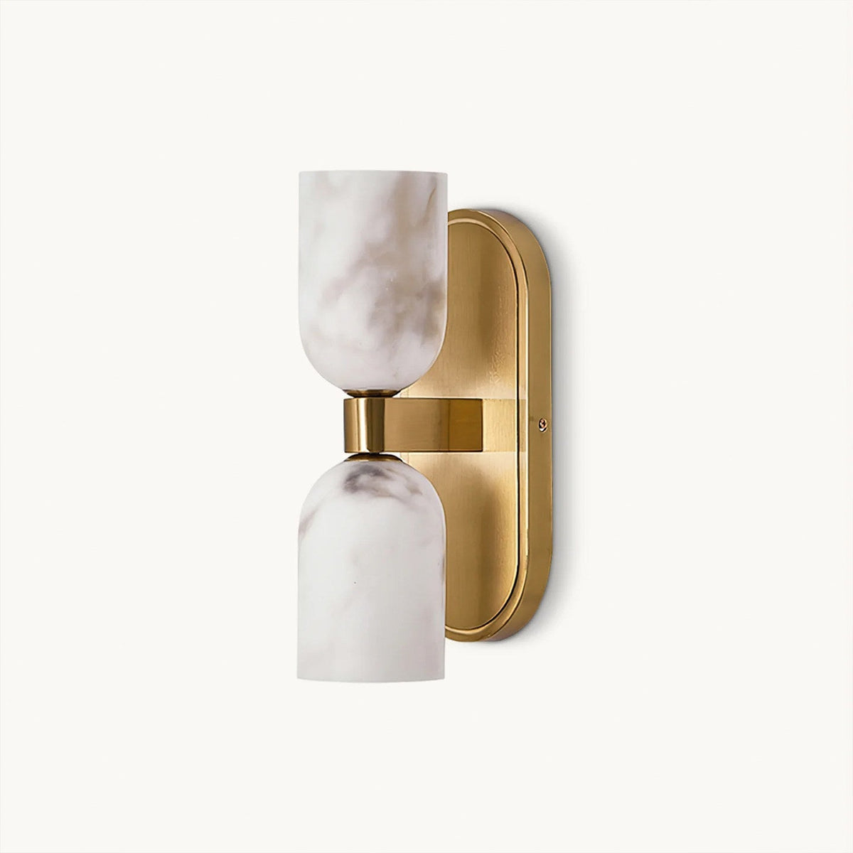 Albasten wandlamp met omhoog-omlaag licht