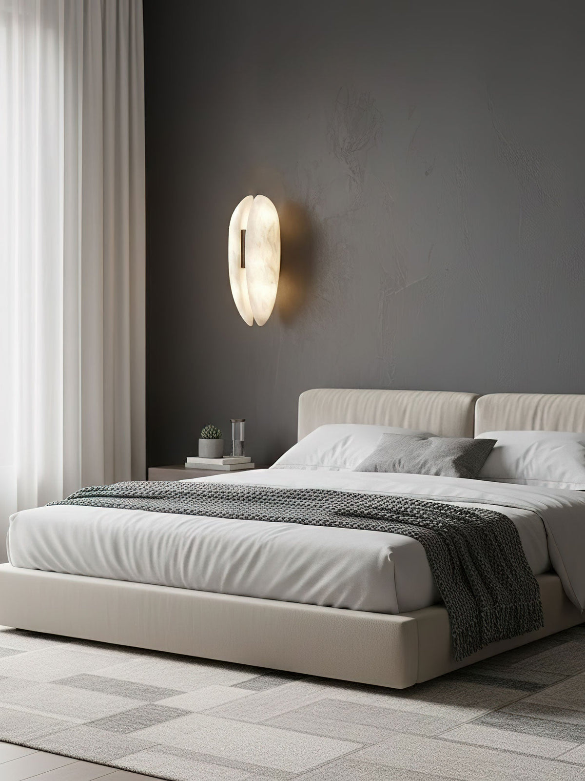 Albeora Albast Veil wandlamp