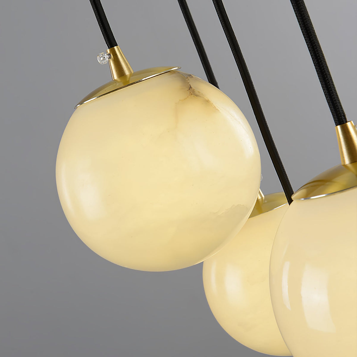 Taren albasten kroonluchter bollen cluster