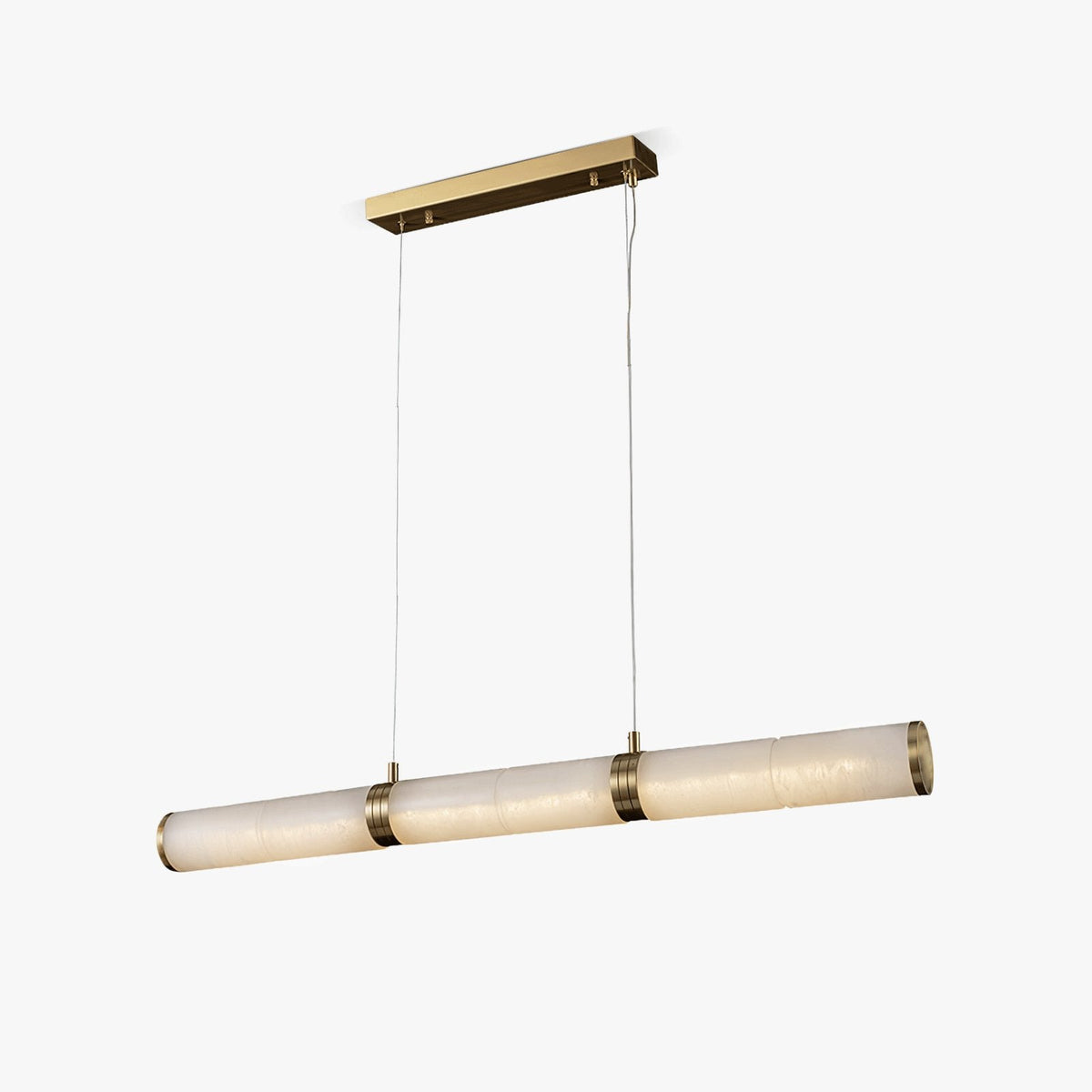 Gevrel minimalistisch hanglamp van albast