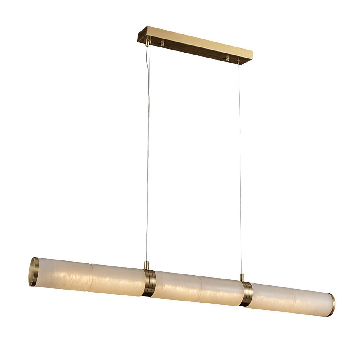 Gevrel minimalistisch hanglamp van albast