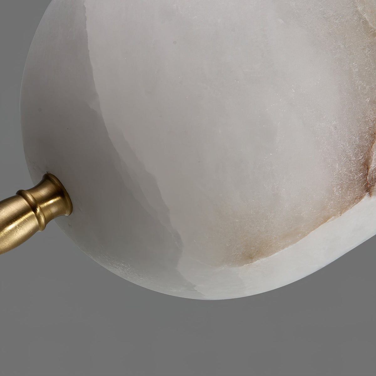 Himinuvye albast minimalistisch Bolus messing hanglamp