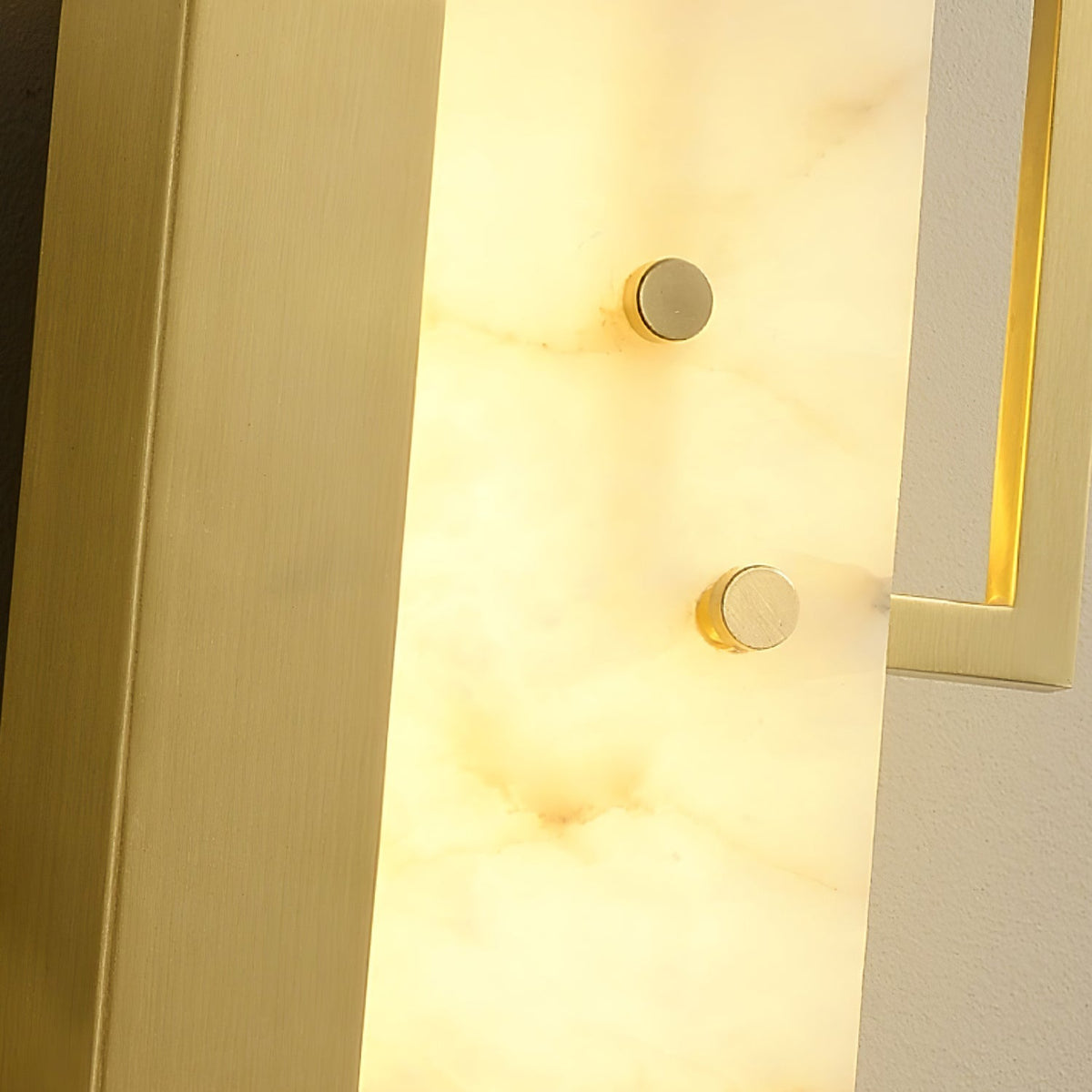 Albinelle albasten wandlamp met goudkleurig frame