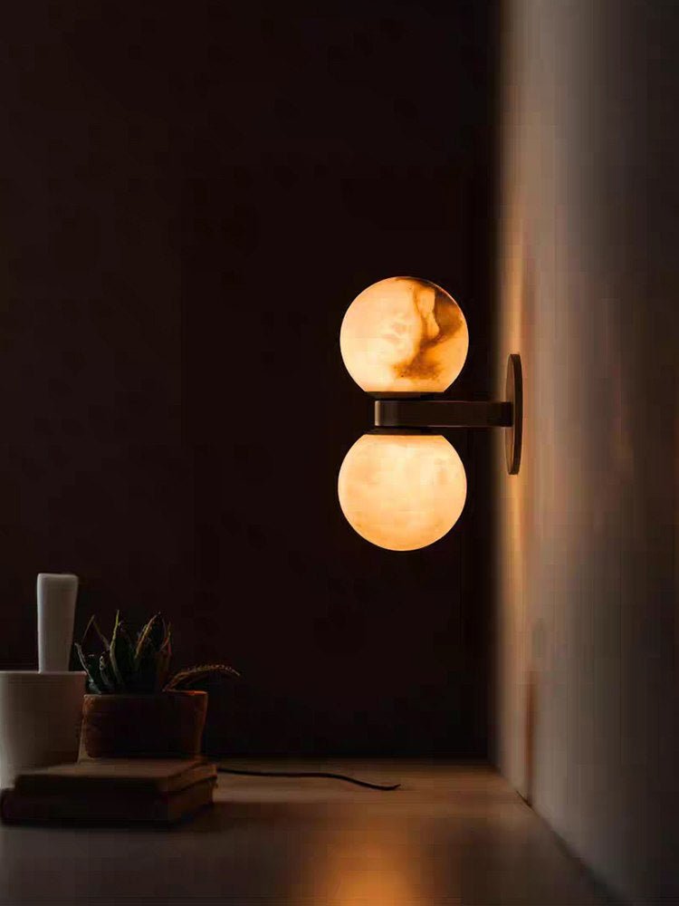Lumenor albast Celestia Orb wandlamp