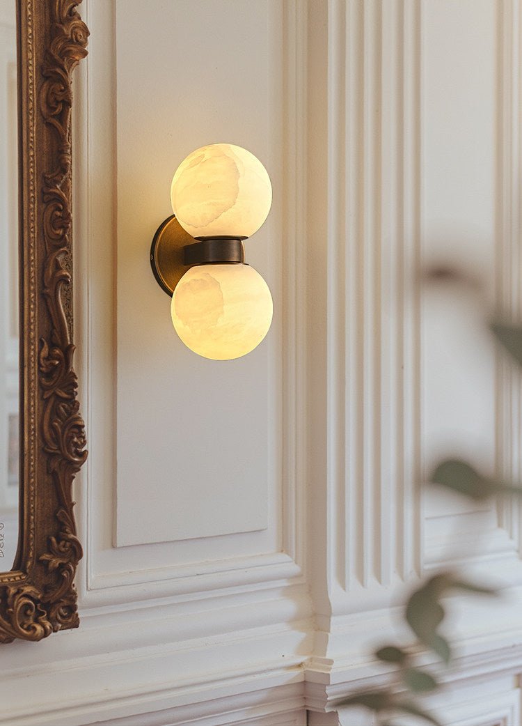 Lumenor albast Celestia Orb wandlamp
